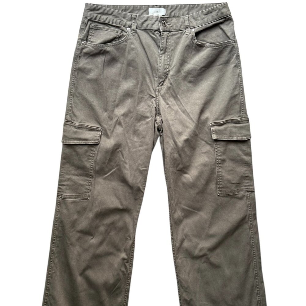 H&M Wide Leg Cargo Jeans - Women’s Size 12